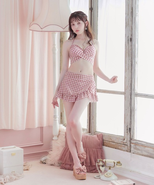 sugar nine（シュガーナイン）の「スカート付き2way ギンガム