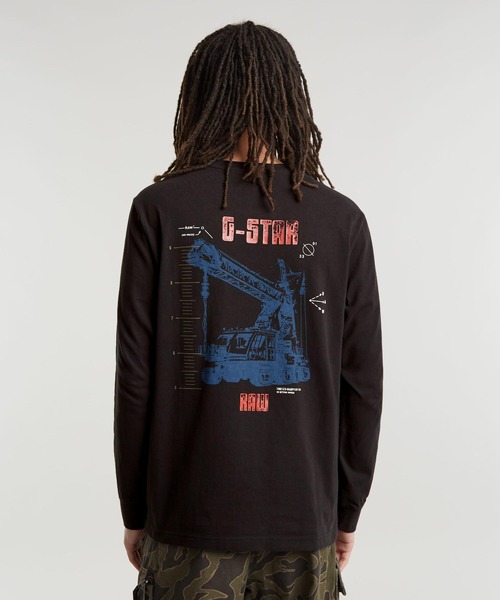 送料込★G-Star★Big Crane Tシャツ G-STAR RAW tシャツ Big Crane Back Graphic T-Shirt