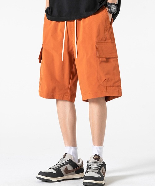 aimoha（アイモハ）の「aimoha outdoor ユニセックス　ウエスト紐付き ショートパンツ ハーフパンツ（その他パンツ・レディース・ブラック/カーキ/ダークグレー/ベージュ/オレンジ・MEDIUM/LARGE/X-LARGE）」の5枚目の写真