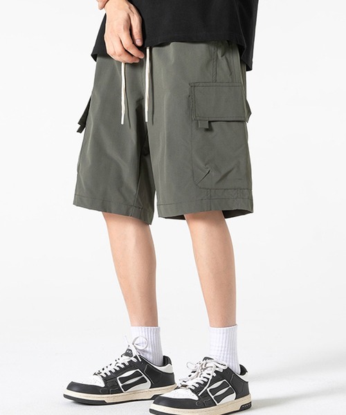 aimoha（アイモハ）の「aimoha outdoor ユニセックス　ウエスト紐付き ショートパンツ ハーフパンツ（その他パンツ・レディース・ブラック/カーキ/ダークグレー/ベージュ/オレンジ・MEDIUM/LARGE/X-LARGE）」の9枚目の写真