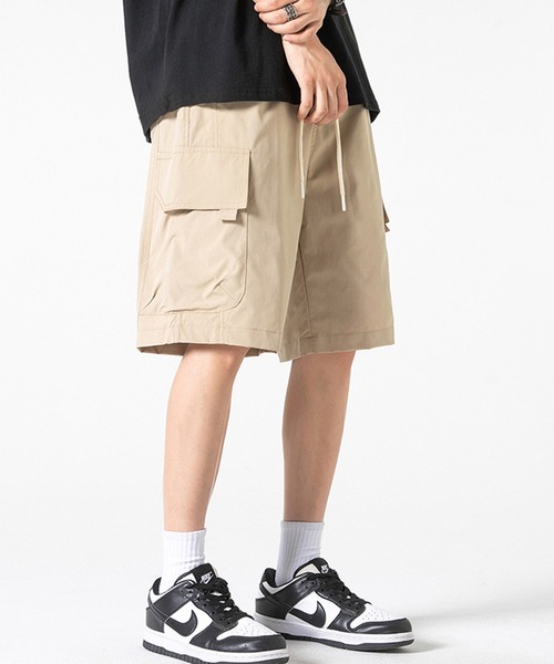 aimoha（アイモハ）の「aimoha outdoor ユニセックス　ウエスト紐付き ショートパンツ ハーフパンツ（その他パンツ・レディース・ブラック/カーキ/ダークグレー/ベージュ/オレンジ・MEDIUM/LARGE/X-LARGE）」の10枚目の写真