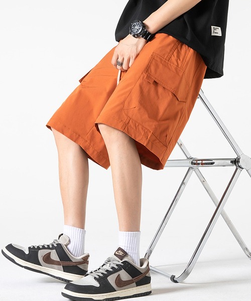 aimoha（アイモハ）の「aimoha outdoor ユニセックス　ウエスト紐付き ショートパンツ ハーフパンツ（その他パンツ・レディース・ブラック/カーキ/ダークグレー/ベージュ/オレンジ・MEDIUM/LARGE/X-LARGE）」の12枚目の写真