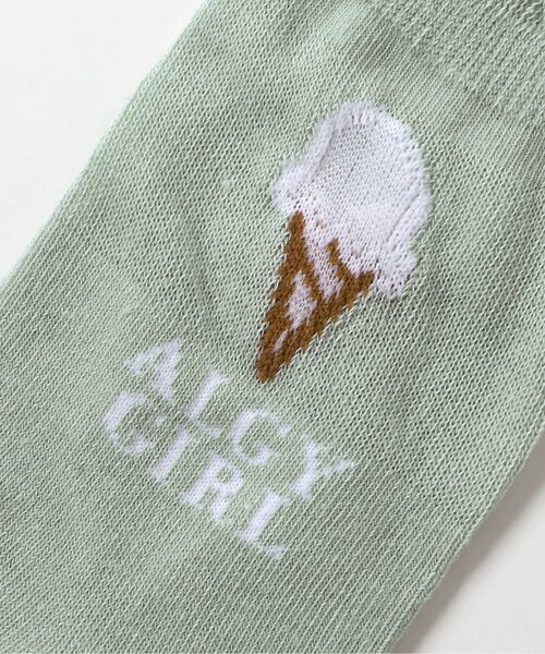 algy（アルジー）の「アイスモチーフシースルークルーソックス（ソックス/靴下・キッズ・ピンク/ミント/ブラック・21/24）」の5枚目の写真