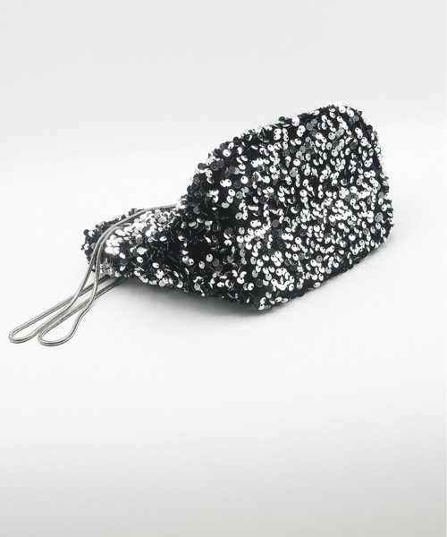Cupid Heart(キューピッドハート)の「【Cupid Heart】結婚式用!スパンコールbag(ショルダーバッグ・レディース・ブラックミックス/シルバー/ブラック・MEDIUM)」の12枚目の写真