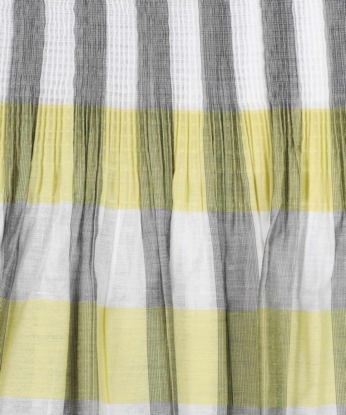 OPAQUE.CLIP（オペークドットクリップ）の「◆【リバーシブル】チェック／ストライプフレアスカート【洗濯機洗い可】（スカート・レディース・ベージュ系1/イエロー系その他3・38/40）」の9枚目の写真