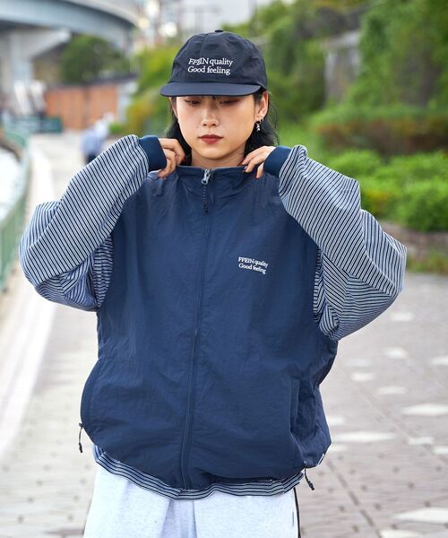 セール】【FFEIN(フェイン)】リバーシブルナイロンベスト / 刺繍