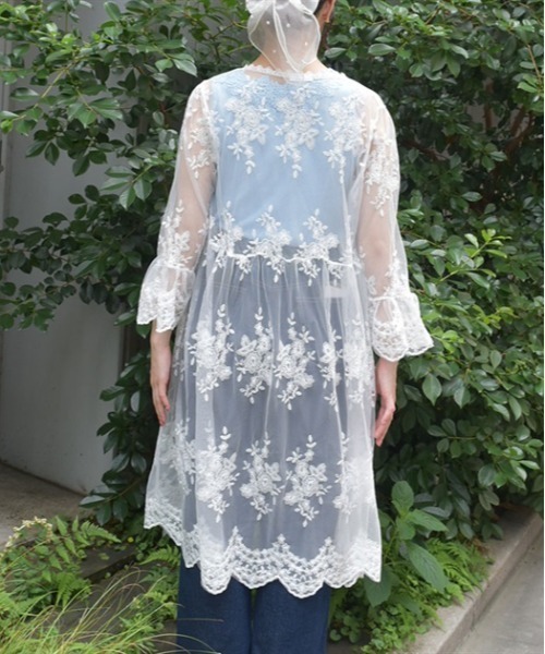 axes femme（アクシーズファム）の「レースロングガウン（カーディガン/ボレロ・レディース・ホワイト/ブラック・FREE）」の20枚目の写真