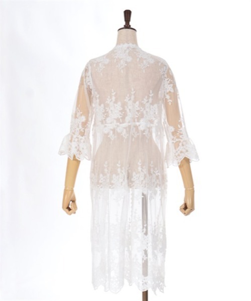 axes femme（アクシーズファム）の「レースロングガウン（カーディガン/ボレロ・レディース・ホワイト/ブラック・FREE）」の17枚目の写真