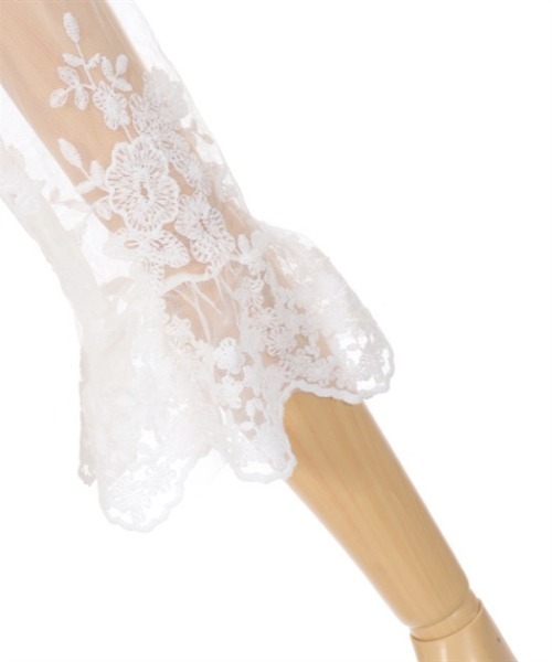 axes femme（アクシーズファム）の「レースロングガウン（カーディガン/ボレロ・レディース・ホワイト/ブラック・FREE）」の12枚目の写真