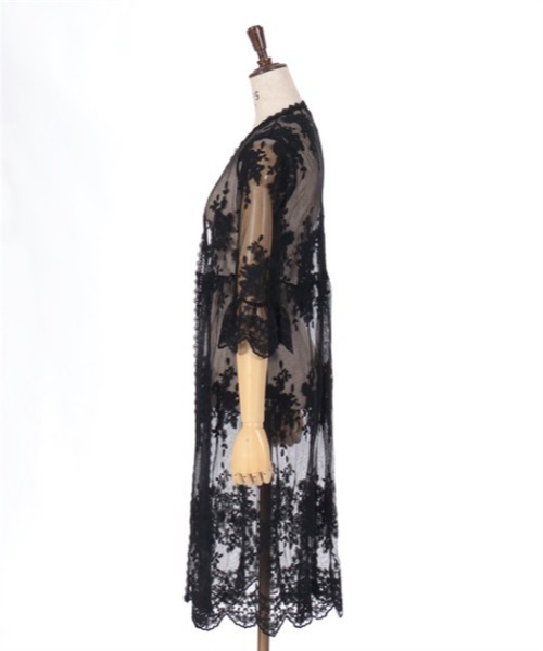 ⭐️匿名配送⭐️axes femme 総レース ロング カーディガン