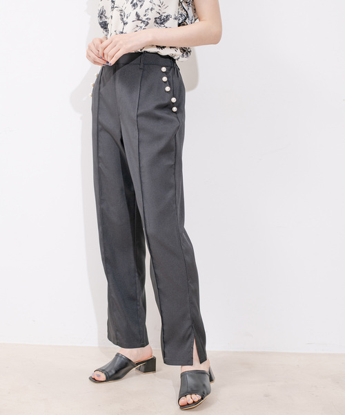 Jayro（ジャイロ）の「ポケットパールパンツ（その他パンツ・レディース・グレー/ブラック/ベージュ・M）」の2枚目の写真