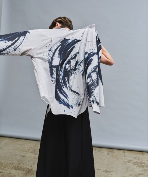 ワイシャツ 無地 グレー ELLE HOMME｜CHOYA SHIRT（チョーヤ