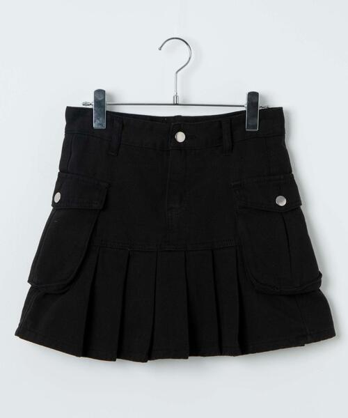 Figments（フィグメンツ）の「プリーツヘムデニムカーゴミニスカート（デニムスカート・レディース・ブラック・SMALL/MEDIUM）」の16枚目の写真