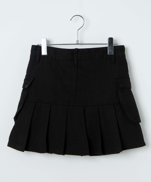 Figments（フィグメンツ）の「プリーツヘムデニムカーゴミニスカート（デニムスカート・レディース・ブラック・SMALL/MEDIUM）」の11枚目の写真