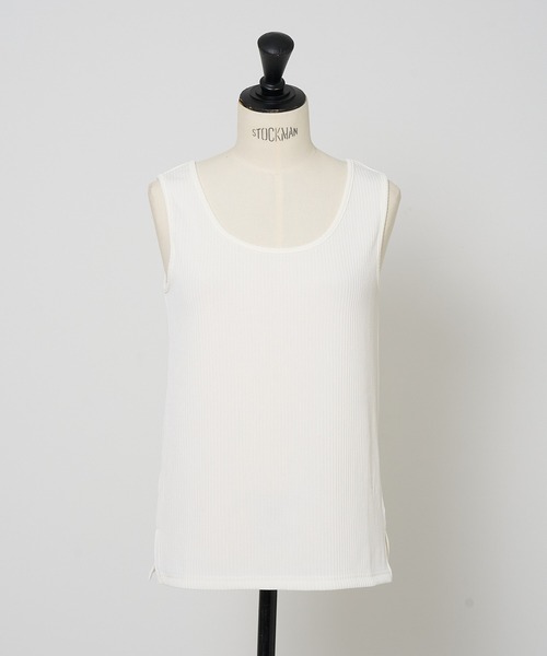 collex(コレックス)の「テレコタンクトップ(タンクトップ・レディース・オフホワイト/グレー/ブラック・フリー)」の1枚目の写真