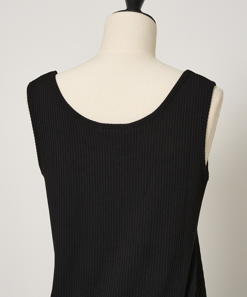 collex(コレックス)の「テレコタンクトップ(タンクトップ・レディース・オフホワイト/グレー/ブラック・フリー)」の4枚目の写真