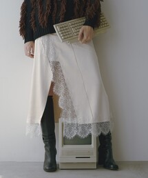 Firsthand | Firsthand/ファーストハンド レース切替サテンスカート(スカート)