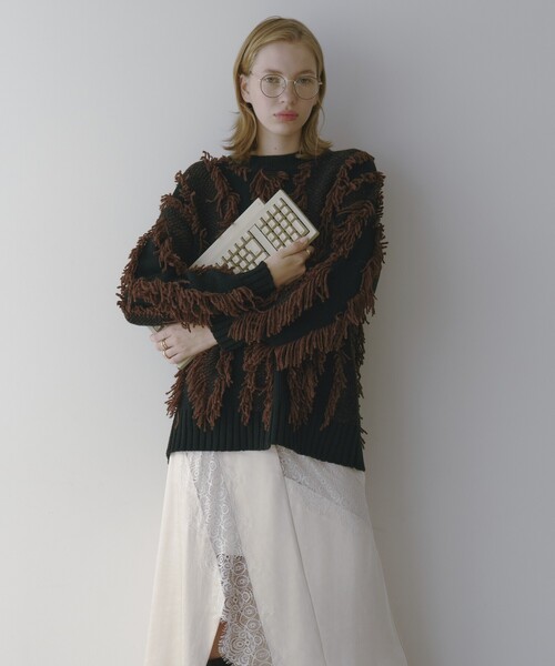 Firsthand(ファーストハンド)の「Firsthand/ファーストハンド レース切替サテンスカート(スカート・レディース・ネイビー/ナチュラル・SMALL/MEDIUM)」の7枚目の写真