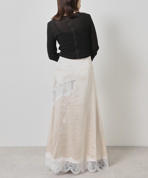 Firsthand(ファーストハンド)の「Firsthand/ファーストハンド レース切替サテンスカート(スカート・レディース・ネイビー/ナチュラル・SMALL/MEDIUM)」の13枚目の写真