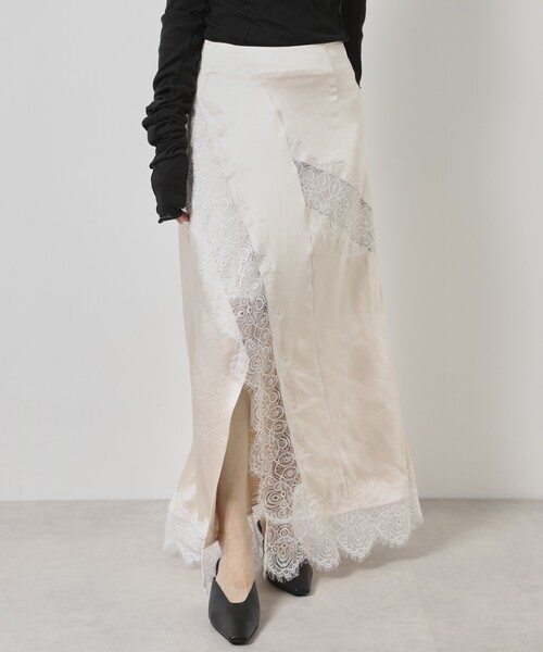 Firsthand(ファーストハンド)の「Firsthand/ファーストハンド レース切替サテンスカート(スカート・レディース・ネイビー/ナチュラル・SMALL/MEDIUM)」の17枚目の写真