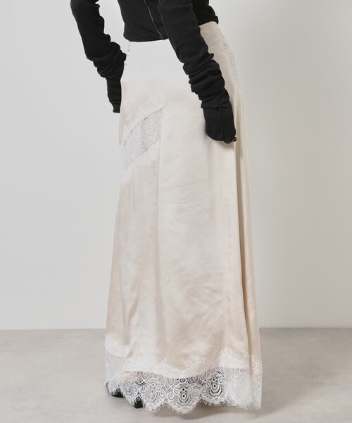 Firsthand(ファーストハンド)の「Firsthand/ファーストハンド レース切替サテンスカート(スカート・レディース・ネイビー/ナチュラル・SMALL/MEDIUM)」の21枚目の写真