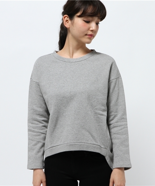 JOURNAL STANDARD(ジャーナルスタンダード)の「【EVERLAST/エバーラスト】バックコクーンスウェット#(スウェット・レディース・チャコールグレー/ホワイト・X-SMALL)」の3枚目の写真