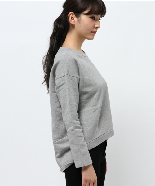 JOURNAL STANDARD(ジャーナルスタンダード)の「【EVERLAST/エバーラスト】バックコクーンスウェット#(スウェット・レディース・チャコールグレー/ホワイト・X-SMALL)」の4枚目の写真