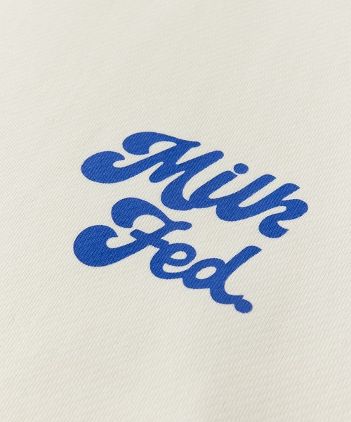 MILKFED.（ミルクフェド）の「PRINTED SLEEVE SWEAT TOP（スウェット・レディース・ライトピンク/ブラック/オフホワイト・L/M）」の8枚目の写真