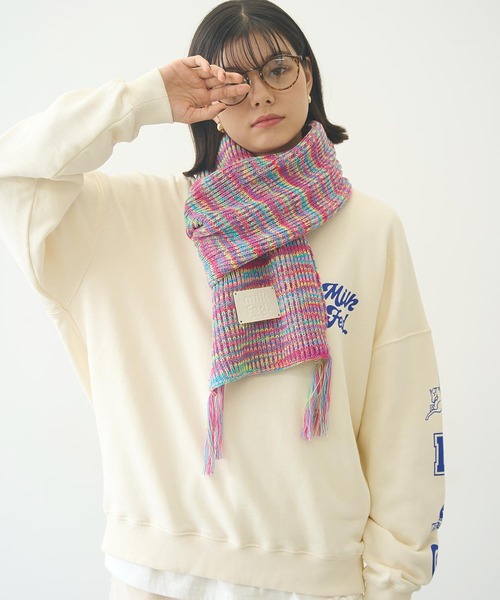 MILKFED.（ミルクフェド）の「PRINTED SLEEVE SWEAT TOP（スウェット・レディース・ライトピンク/ブラック/オフホワイト・L/M）」の22枚目の写真