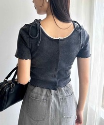 one after another NICE CLAUP | 2wayピコレーストップス(Tシャツ/カットソー)