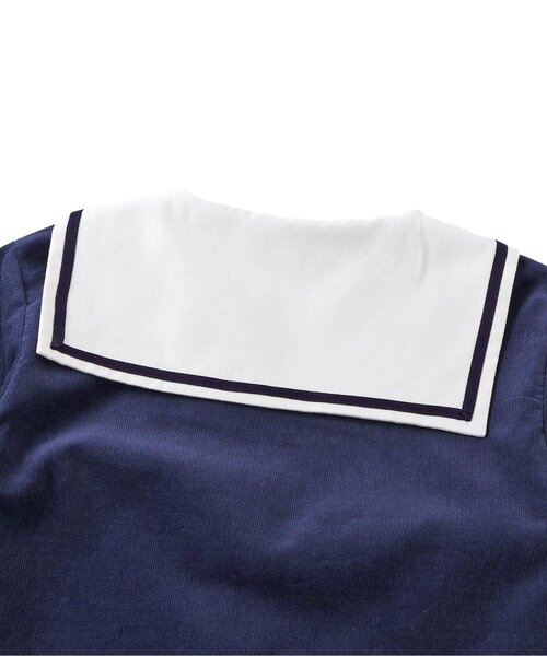 apres les cours(アプレレクール)の「【リンク】セーラーシャツ(シャツ/ブラウス・キッズ・チェック/ネイビー・80/90/100/110/120/130)」の20枚目の写真