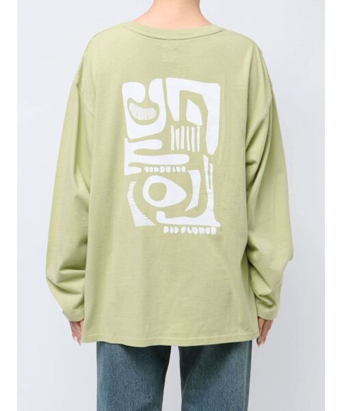 セール】ニュアンスモチーフプリントロングスリーブTee（Tシャツ