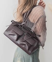 WEGO | WEGO/【24年秋冬新作】リボン付きボストンバッグ(ハンドバッグ)