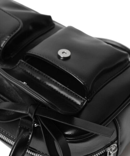 WEGO（ウィゴー）の「WEGO/リボン付きボストンバッグ（ハンドバッグ・レディース・ダークブラウン/ブラック/ブラウン/レッド・FREE）」の8枚目の写真