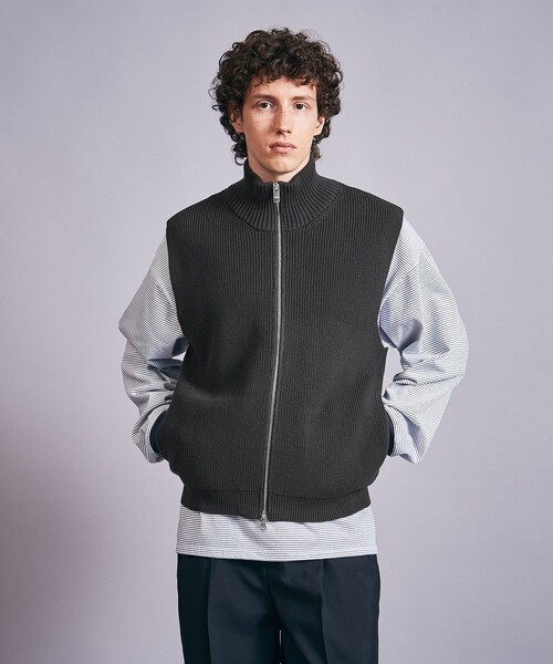 MONKEY TIME（モンキータイム）の「アクリル コットン ドライバーズ ベスト（ベスト・メンズ・ダークグレー/ブラック・L/M/S）」の6枚目の写真