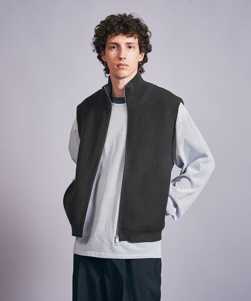 MONKEY TIME（モンキータイム）の「アクリル コットン ドライバーズ ベスト（ベスト・メンズ・ダークグレー/ブラック・L/M/S）」の7枚目の写真