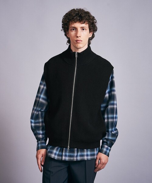 MONKEY TIME（モンキータイム）の「アクリル コットン ドライバーズ ベスト（ベスト・メンズ・ダークグレー/ブラック・L/M/S）」の12枚目の写真