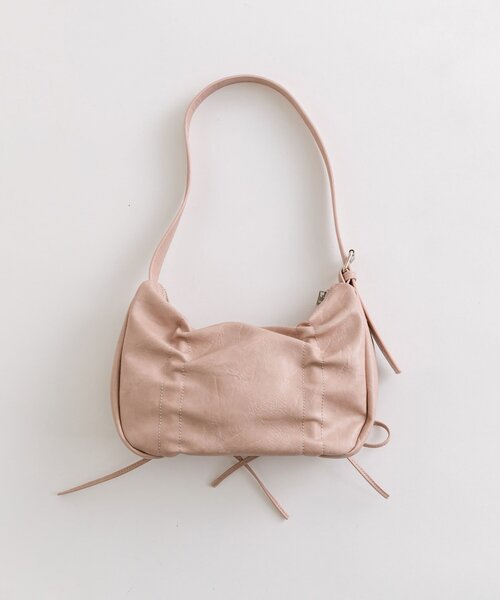 OLIVE des OLIVE(オリーブデオリーブ)の「ドロストリボンバッグ(ショルダーバッグ・レディース・ブラック/ピンク/シルバー/ホワイト系その他・FREE)」の12枚目の写真