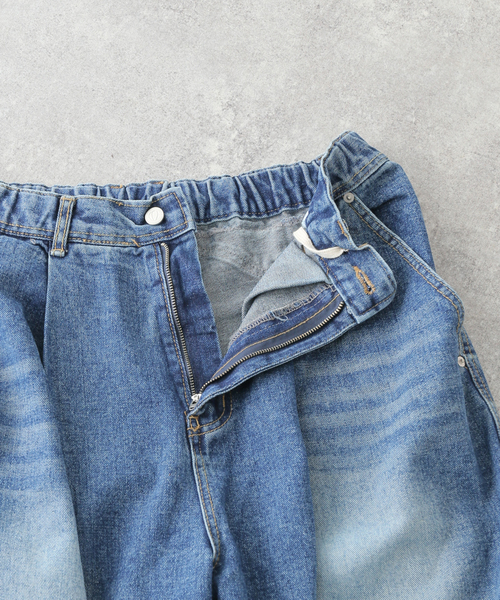 セール】ANGLAN / アングラン Tin Denim Washing Balloon Pants