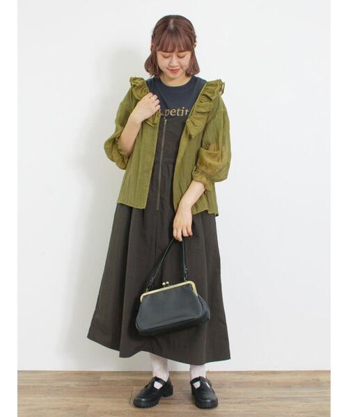 Samansa Mos2 ぺプラムキャミワンピース Samansa Mos2 ぺプラムキャミワンピース