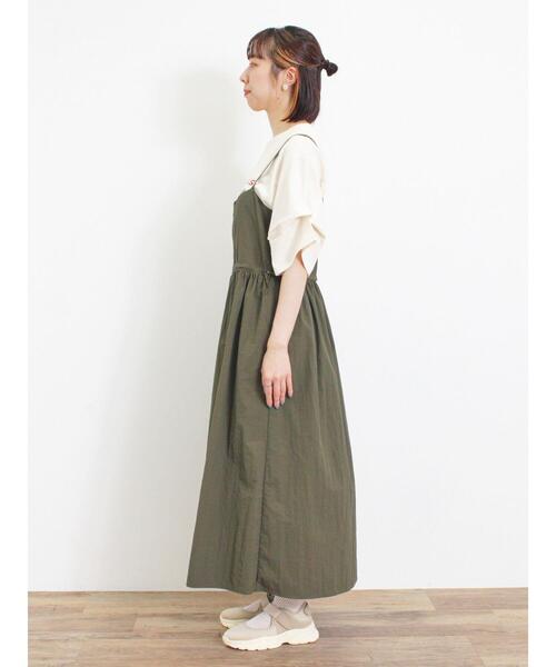 Samansa Mos2（サマンサ モスモス）の「ナイロンジップキャミワンピース（ワンピース・レディース・チャコールグレー/カーキ/ベージュ・F）」の18枚目の写真