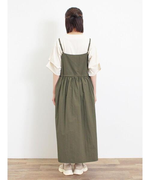 Samansa Mos2（サマンサ モスモス）の「ナイロンジップキャミワンピース（ワンピース・レディース・チャコールグレー/カーキ/ベージュ・F）」の19枚目の写真