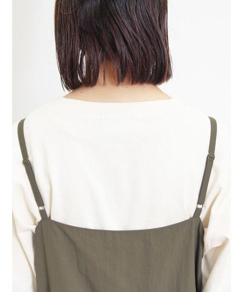 Samansa Mos2（サマンサ モスモス）の「ナイロンジップキャミワンピース（ワンピース・レディース・チャコールグレー/カーキ/ベージュ・F）」の21枚目の写真