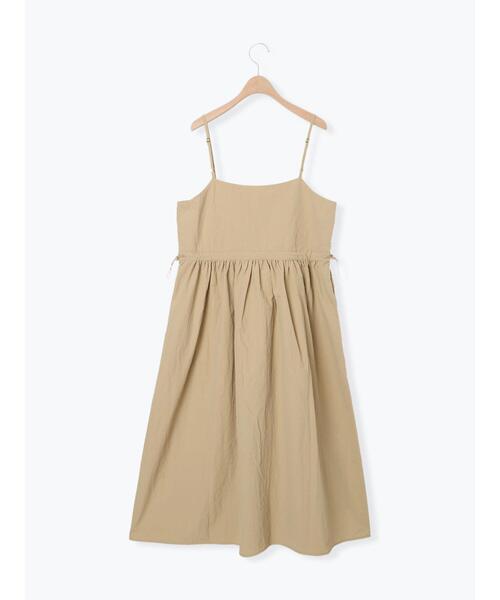 Samansa Mos2（サマンサ モスモス）の「ナイロンジップキャミワンピース（ワンピース・レディース・チャコールグレー/カーキ/ベージュ・F）」の6枚目の写真