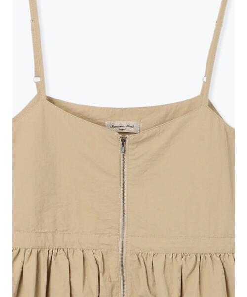 Samansa Mos2（サマンサ モスモス）の「ナイロンジップキャミワンピース（ワンピース・レディース・チャコールグレー/カーキ/ベージュ・F）」の7枚目の写真