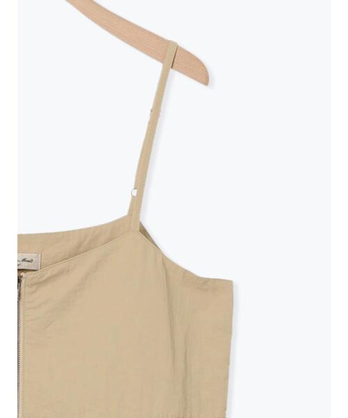 Samansa Mos2（サマンサ モスモス）の「ナイロンジップキャミワンピース（ワンピース・レディース・チャコールグレー/カーキ/ベージュ・F）」の8枚目の写真