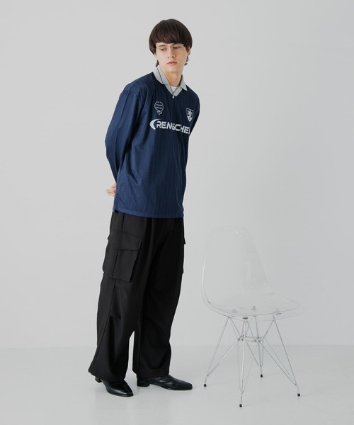 SENSE OF PLACE by URBAN RESEARCH（センスオブプレイスバイアーバンリサーチ）の「『セットアップ対応』『ユニセックス』ワイドカーゴパンツ（カーゴパンツ・メンズ・ブラウン/グレー/ブラック・LARGE/MEDIUM/SMALL）」の6枚目の写真