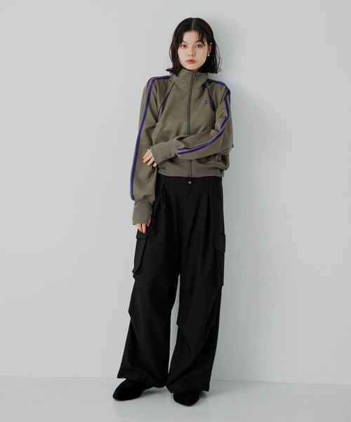 SENSE OF PLACE by URBAN RESEARCH（センスオブプレイスバイアーバンリサーチ）の「『セットアップ対応』『ユニセックス』ワイドカーゴパンツ（カーゴパンツ・メンズ・ブラウン/グレー/ブラック・LARGE/MEDIUM/SMALL）」の11枚目の写真