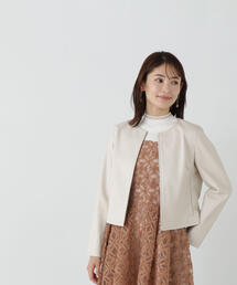 ◇フェイクレザーブルゾン