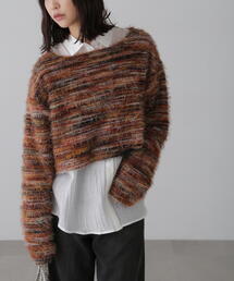 FREE'S MART | シャギーグラデーションボーダーニット(ニット/セーター)